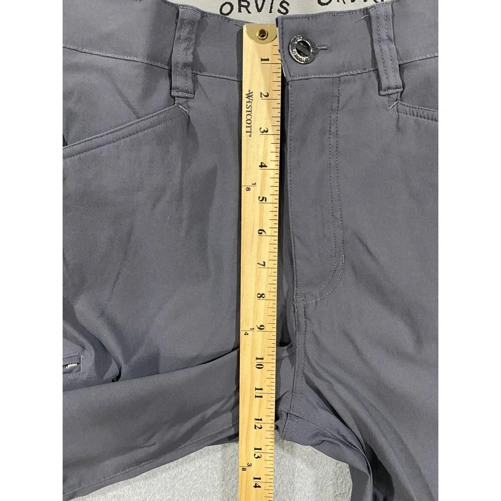 Orvis Men's Water Repellent Outdoor Tech Pants 36x30 (Fits 35x27.5) Gray Stretch